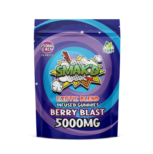 berry blast delta 8 thc infused gummies - 5000 MG