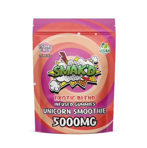 unicorn smoothie delta 8 thc infused gummies - 5000 MG