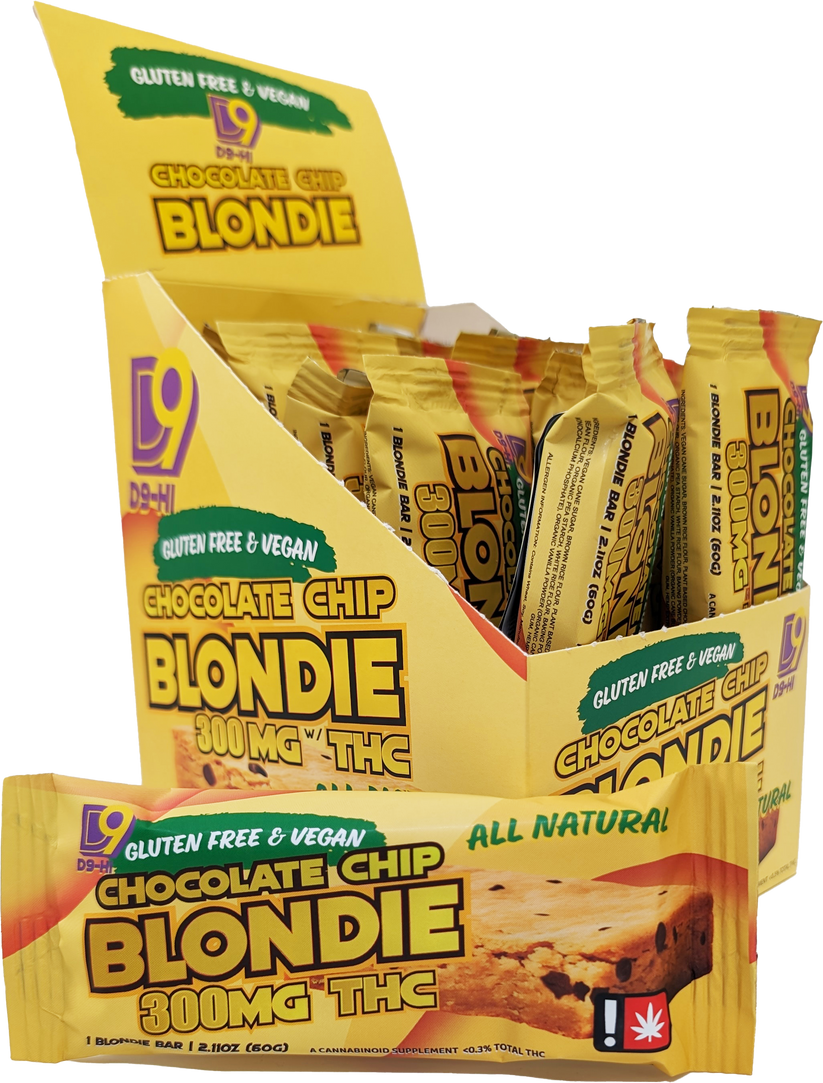 Delta 9 Chocolate Chip Blondie Cookie Bar