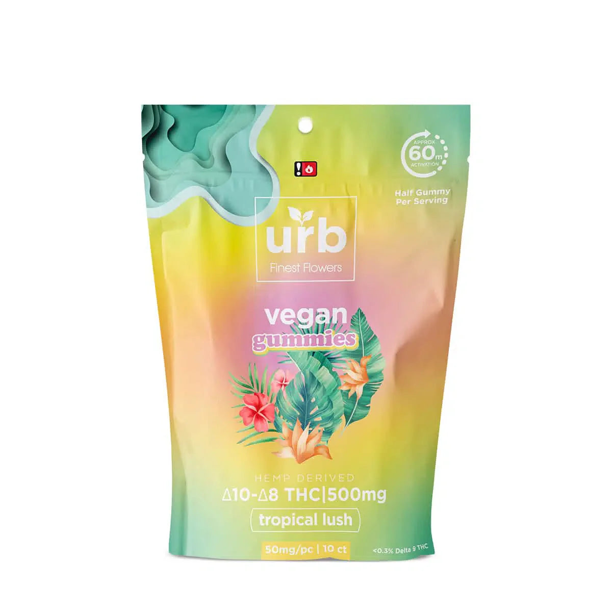D10/D8 THC Gummies 500MG – Tropical Lush