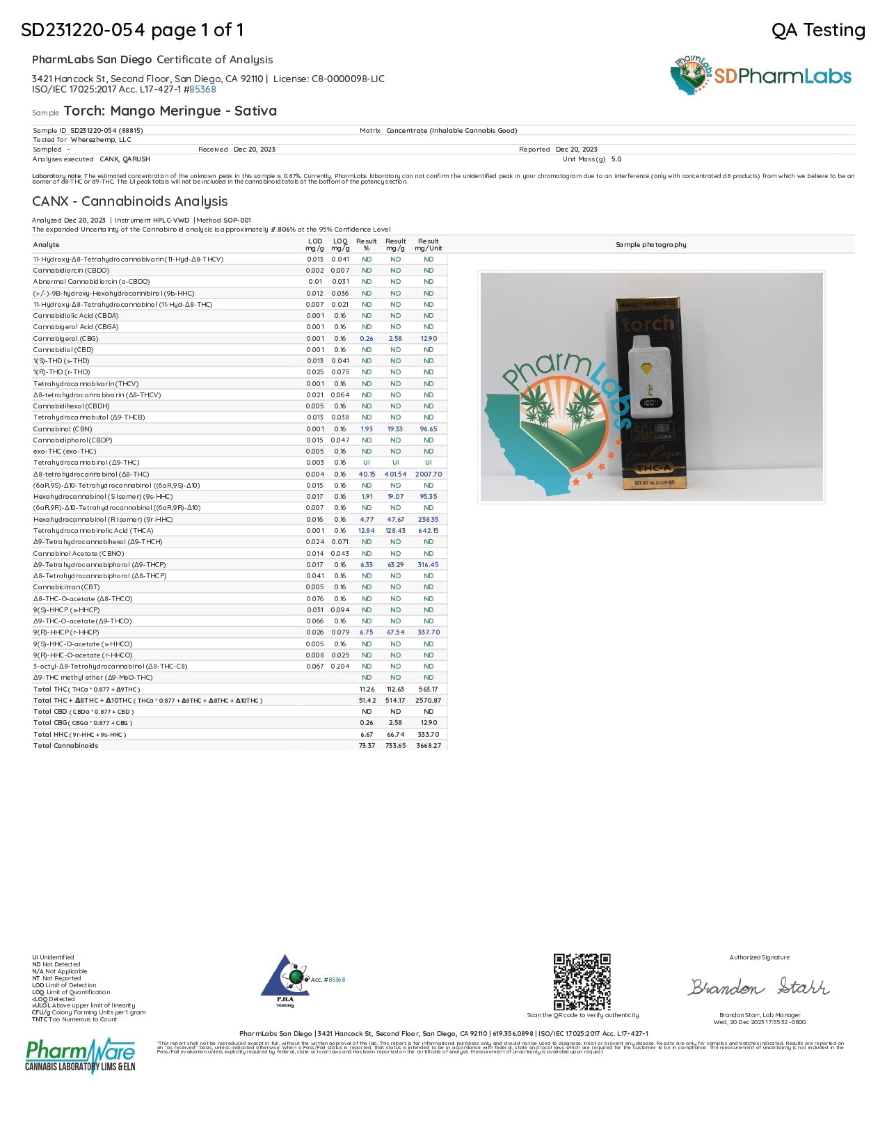 Torch Live Rosin THC-A Disposable 5g