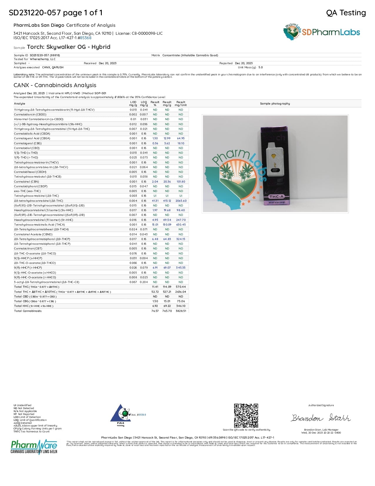 Torch Live Rosin THC-A Disposable 5g