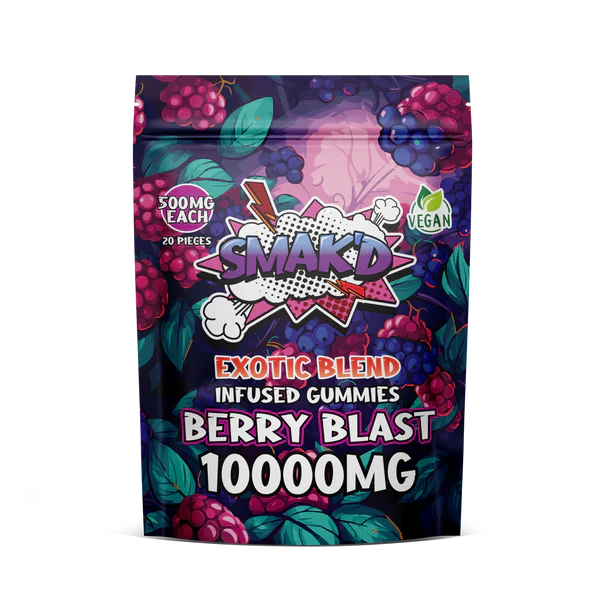 berry blast delta 8 thc infused gummies - 10000 MG