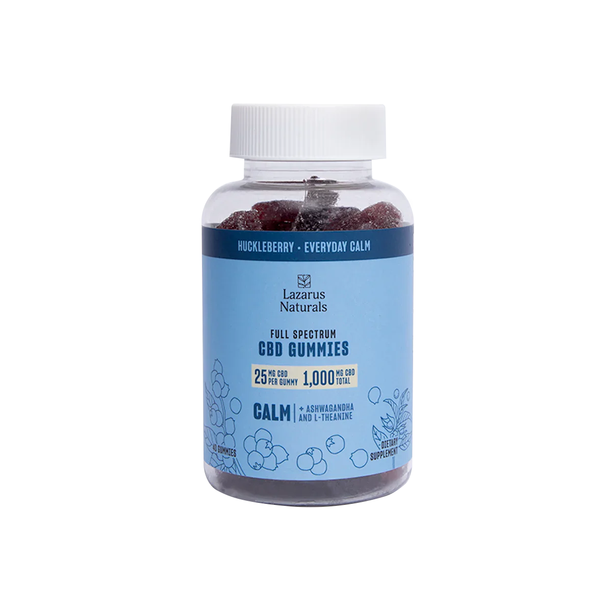 Lazarus Naturals CBD GUMMIES, CALM - 25 MG