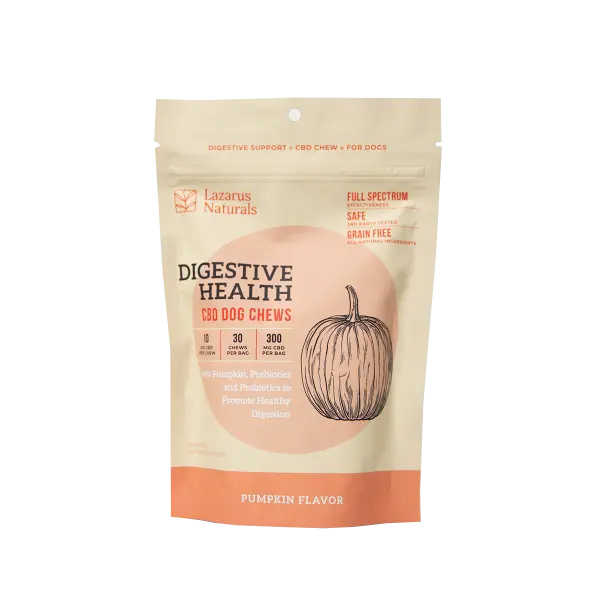 Lazarus Naturals Digestive Health CBD Dog Chews - Pumpkin