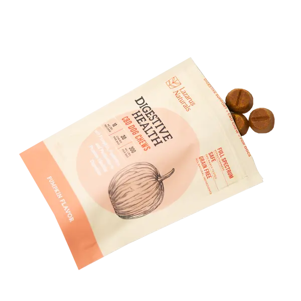 Lazarus Naturals Digestive Health CBD Dog Chews - Pumpkin