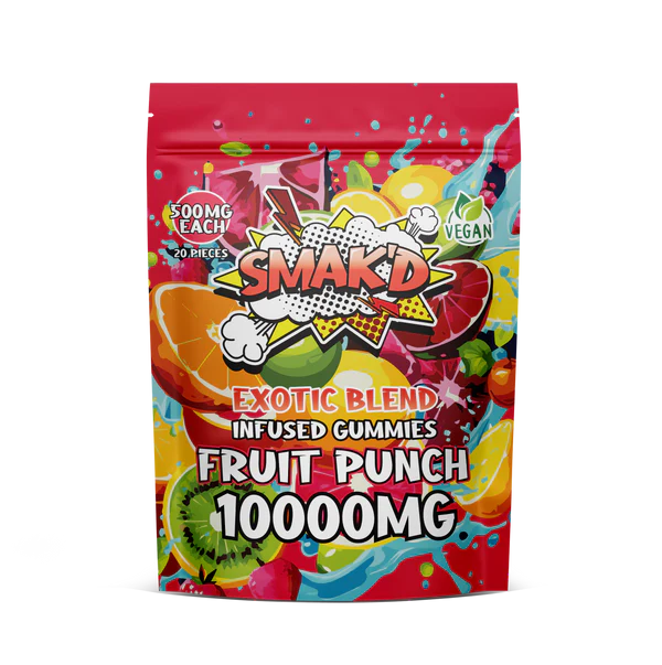 fruit punch delta 8 thc infused gummies - 10000 MG