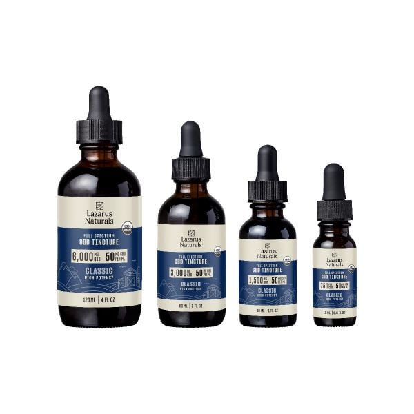 Lazarus Naturals Full Spectrum Sublingual Tincture CBD | 6000mg