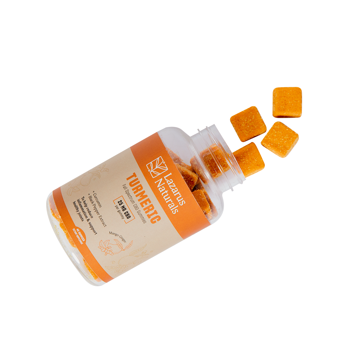 Lazarus Naturals - CBD GUMMIES, TURMERIC