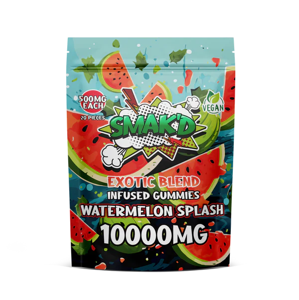 watermelon splash delta 8 thc infused gummies - 10000 MG
