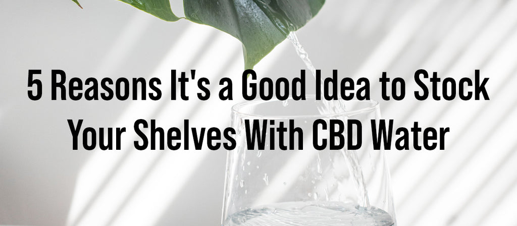 5 Reasons It's a Good Idea to Stock Your Shelves With CBD Water
