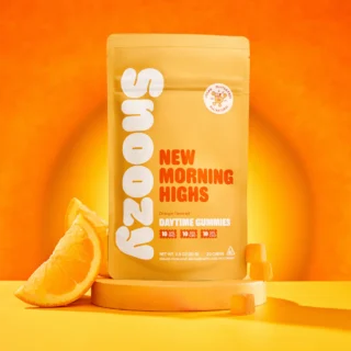 Snoozy - CBD + Delta 9 THC Extra Strentgh Gummies for Daytime with CBG - Orange