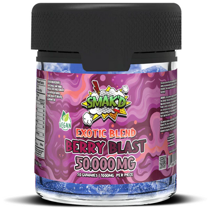 SMAK'D Exotic Blend Gummies - Berry Blast