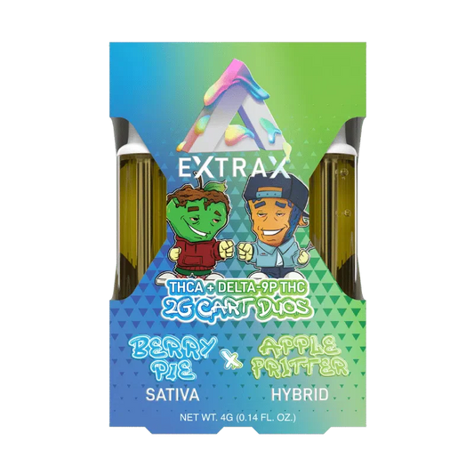 Delta Extrax Adios Blend THC-A Cartridge | 4g - Berry Pie (Sativa) X Apple Fritter (Hybrid)