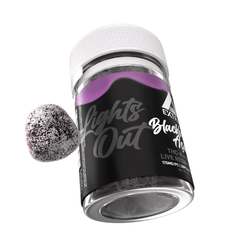 Delta Extrax 3500mg Lights out Blend Gummies - Blackberry Açaí 4