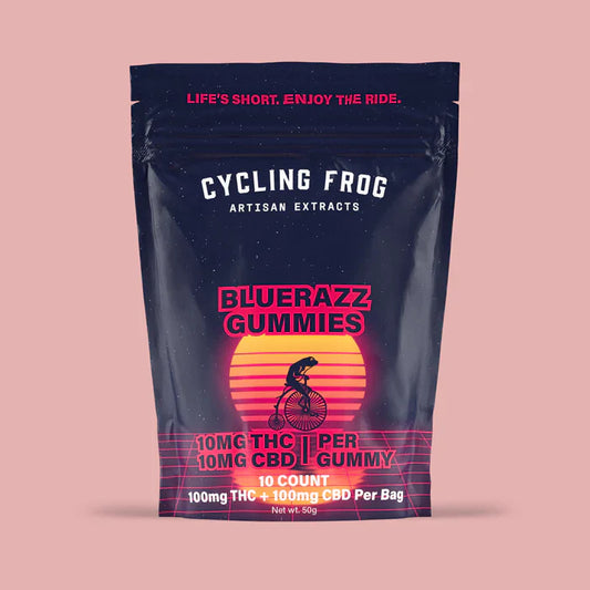 Cycling Frog Gummies 10MG THC/10MG CBD 10 count