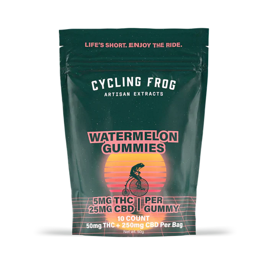 Cycling Frog Gummies 5MG THC/25MG CBD 10 count