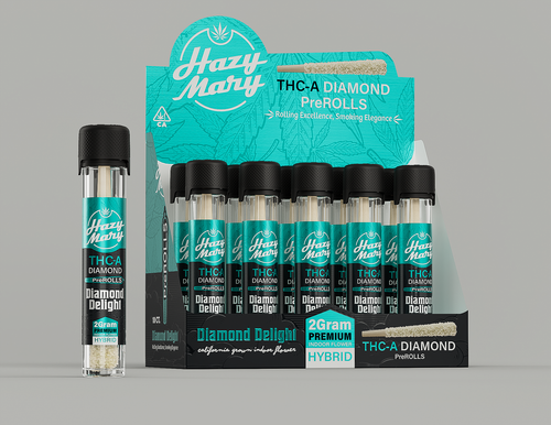Hazy Mary 2G THC-A Diamond Coated Pre-Rolls