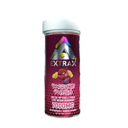 Delta Extrax 7000mg Adiós Blend Gummies - Passion Punch (Hybrid)