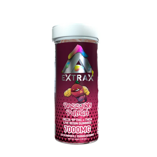 Delta Extrax 7000mg Adiós Blend Gummies - Passion Punch (Hybrid)