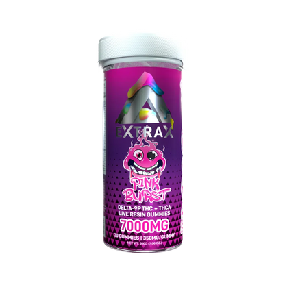 Delta Extrax 7000mg Adiós Blend Gummies - Pink Burst (Hybrid)