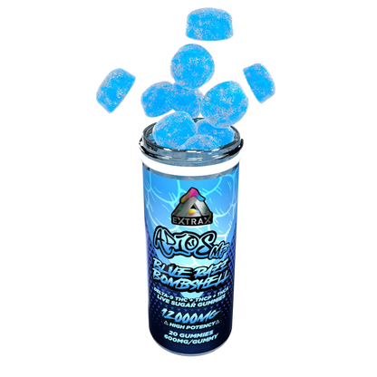 Delta Extrax 12000MG Adiós MF Blend Gummies - Blue Razz Bombshell (Hybrid) 3