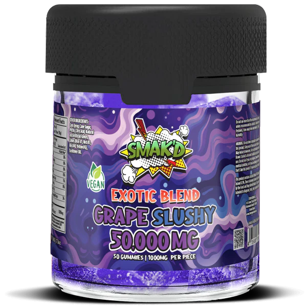 SMAK'D Exotic Blend Gummies - Grape Slushy