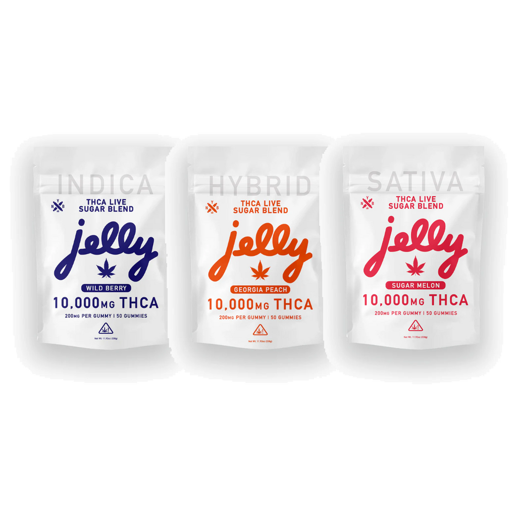 Jelly THC-A Live Sugar Blend 10,000mg Gummies - 50ct Bag