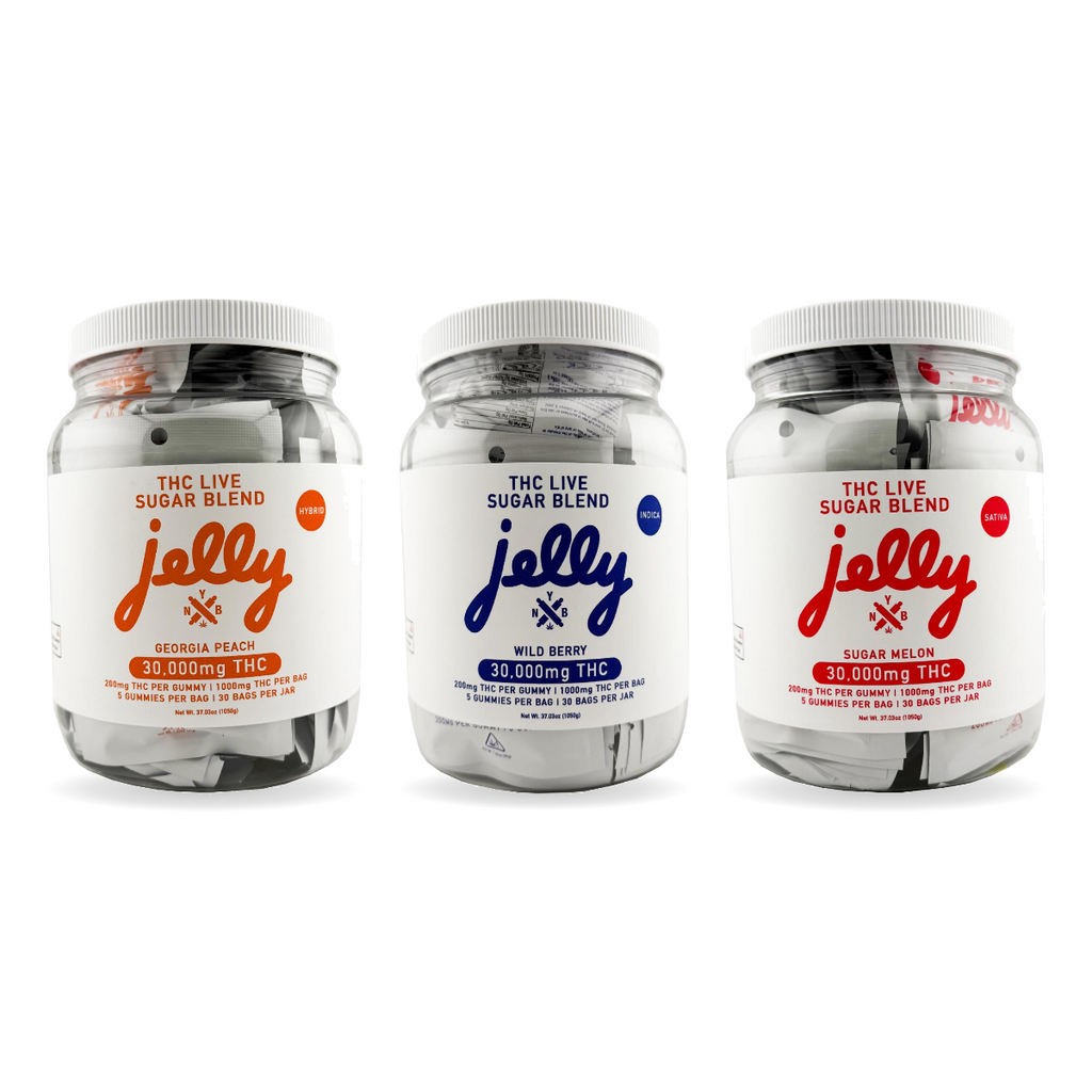 Jelly THC-A Live Sugar Blend Gummies - 30ct Jar