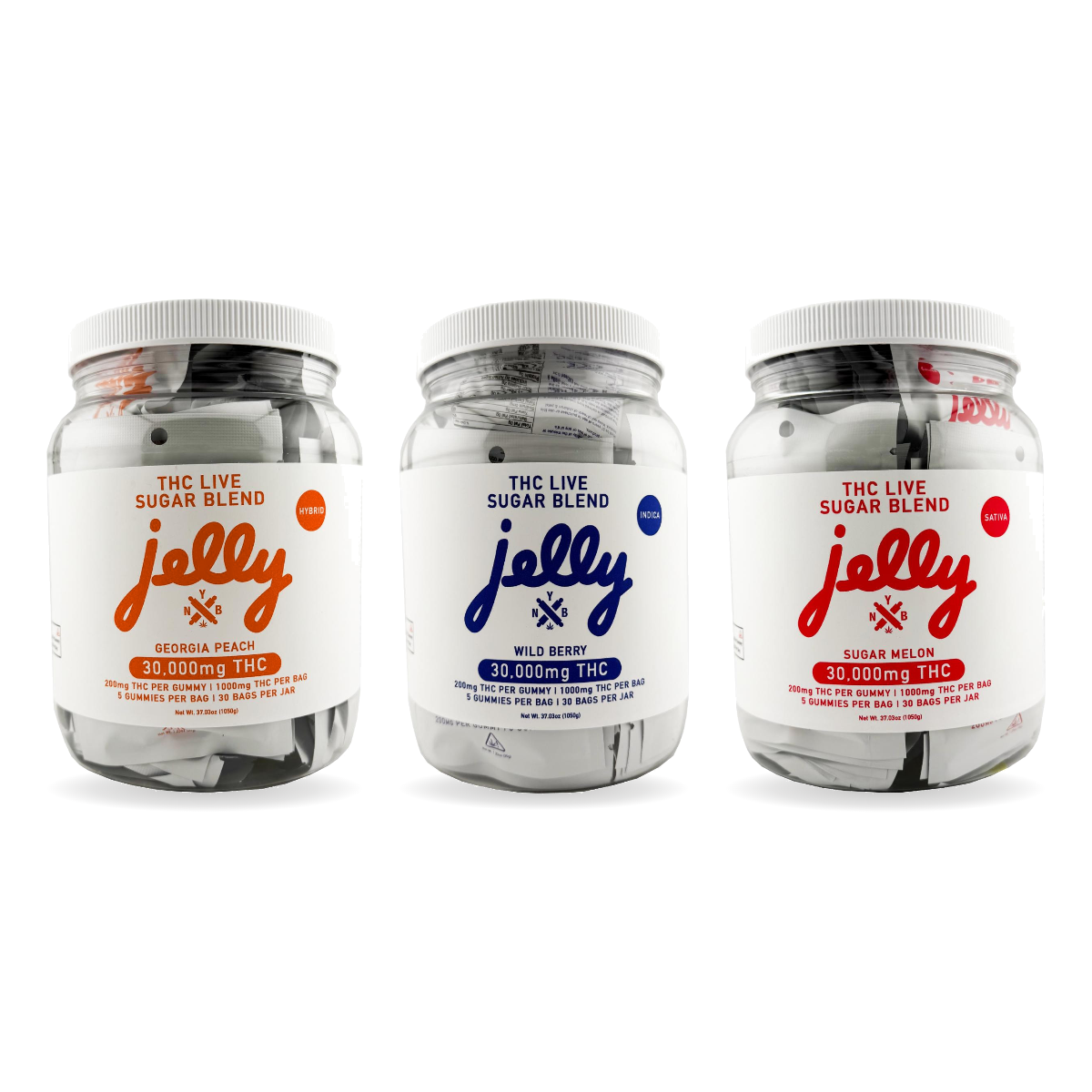 Jerry Thc Jelly THC-A Live Sugar Blend Gummies - 30ct Jar – Highestgoods.com