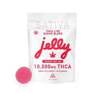 Jelly Live Sugar Blend THC-A Gummies - Sugar Melon (Sativa)