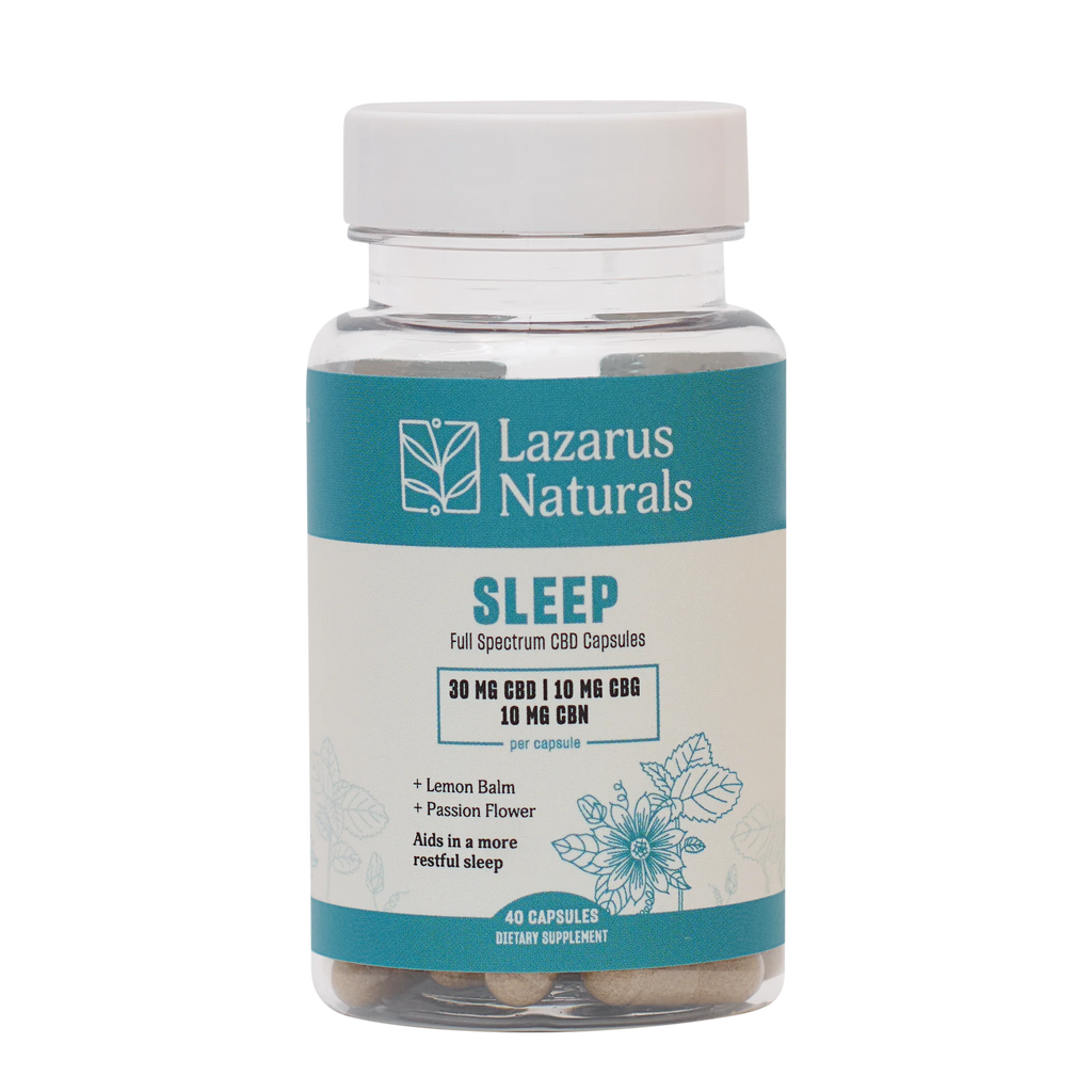 Lazarus Naturals CBD+CBN Cannabinoid CAPSULES, SLEEP