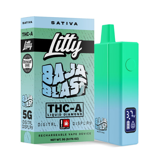 Litty THCA Liquid Diamonds Disposable | 5g - Baja Blast (Sativa)