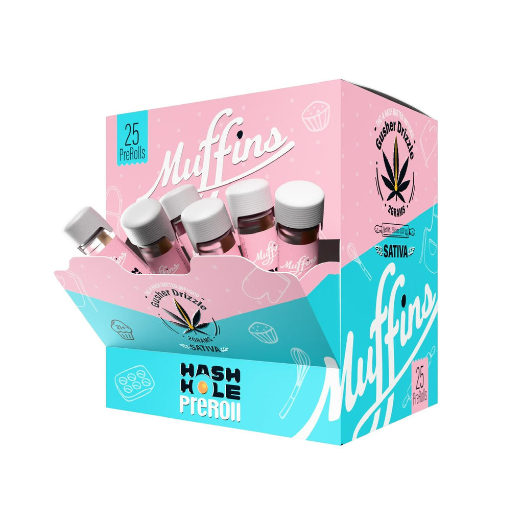 Muffins 2G THC-A Hash Hole Pre-Rolls - 25ct Display