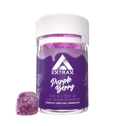 Delta Extrax 3500mg Lights out Blend Gummies - Purple Berry