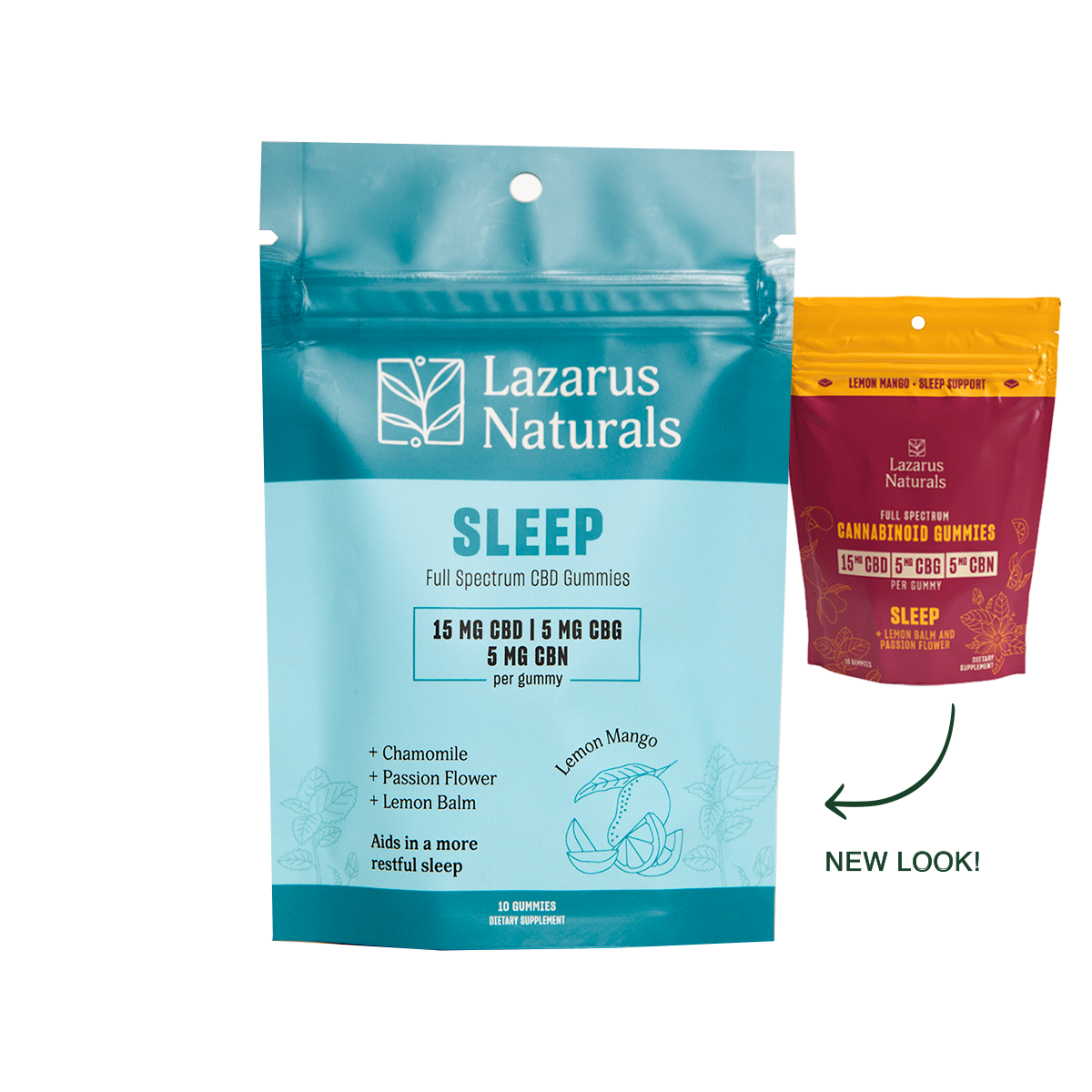 Lazarus Naturals CBD Gummies Cannabinoid Sleep 10ct