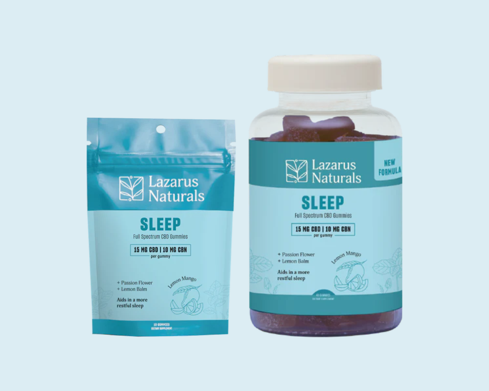 Lazarus Naturals SLEEP CBD+CBN Gummies