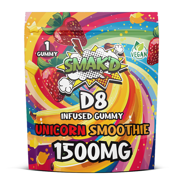 Smak'd Delta 8 Infused Gummies - 1500mg - Unicorn Smoothie2