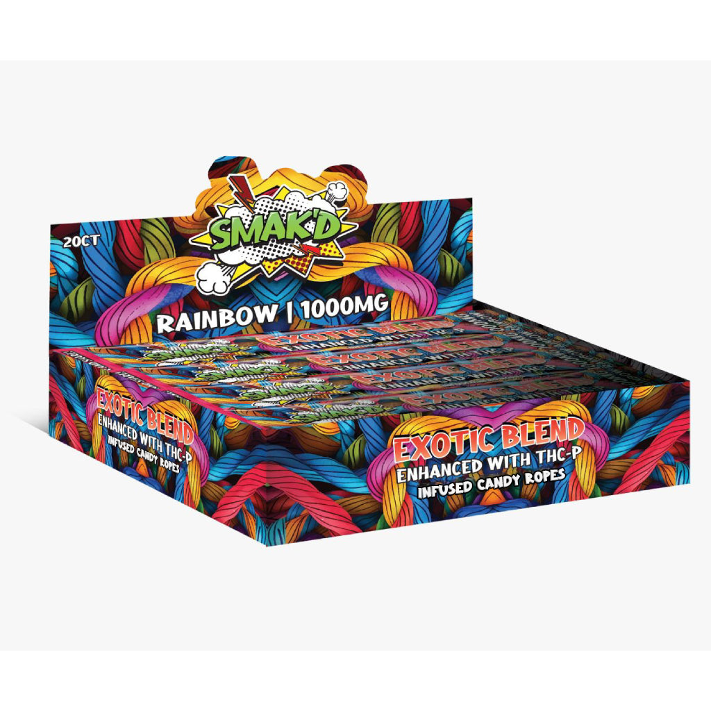 Smak'd Exotic Blend THC Infused Candy Rope | 1000MG 2