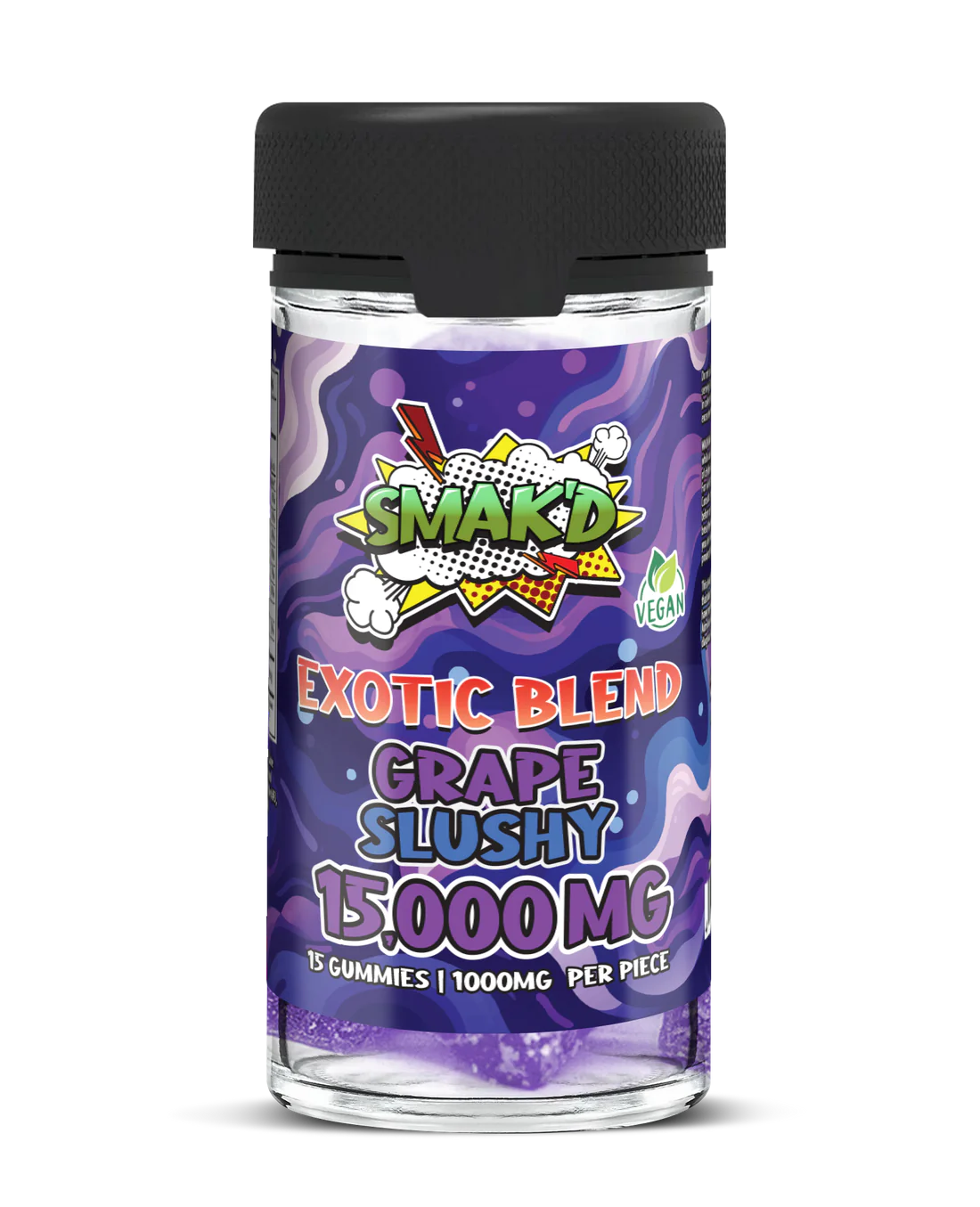 SMAK'D Exotic Blend Gummies - Grape Slushy