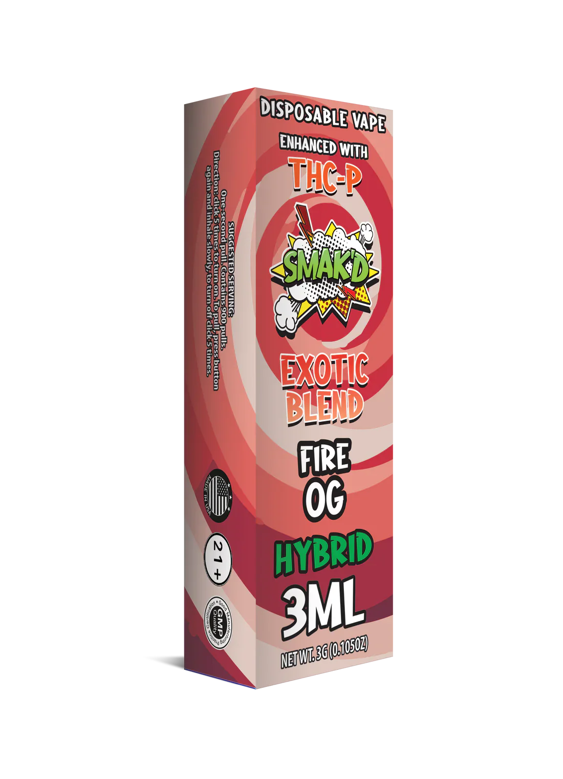 TKO Smak'd Exotic Blend Disposable THC Vape | 3ML TKO Smak'd Exotic Blend Disposable THC Vape | 3ML