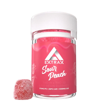 Delta Extrax 3500mg Lights out Blend Gummies - Sour Peach