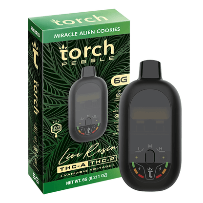 Torch Live Resin 6G Pebble Disposable - Miracle Alien Cookies (Hybrid)