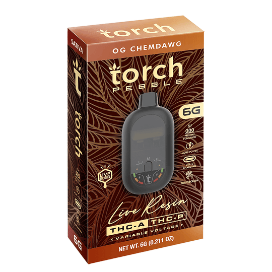 Torch Live Resin 6G Pebble Disposable - OG Chemdawg (Sativa)2