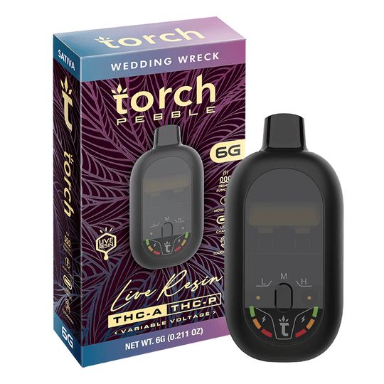 Torch Live Resin 6G Pebble Disposable - Wedding Wreck (Sativa)