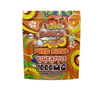 Trippy Smak'd 1000mg Fukd Blend Mushroom Gummies - Pineapple2