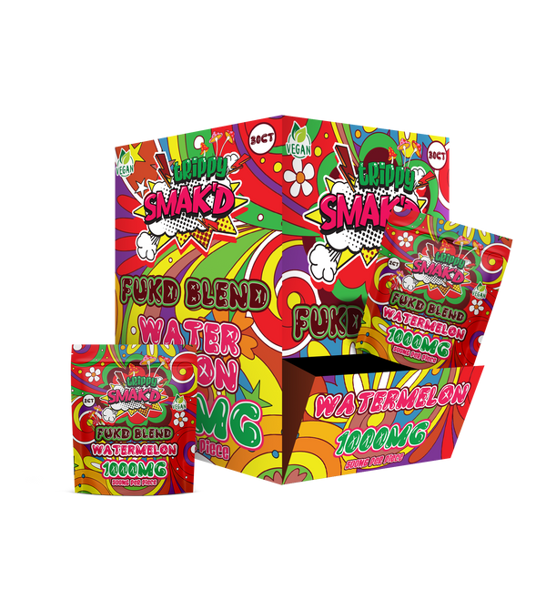 Trippy Smak'd 1000mg Fukd Blend Mushroom Gummies - Watermelon