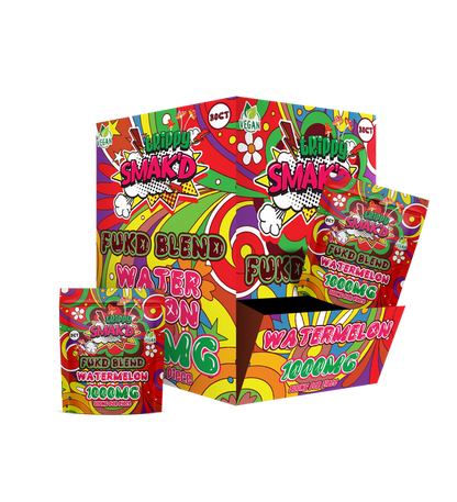 Trippy Smak'd 1000mg Fukd Blend Mushroom Gummies - Watermelon