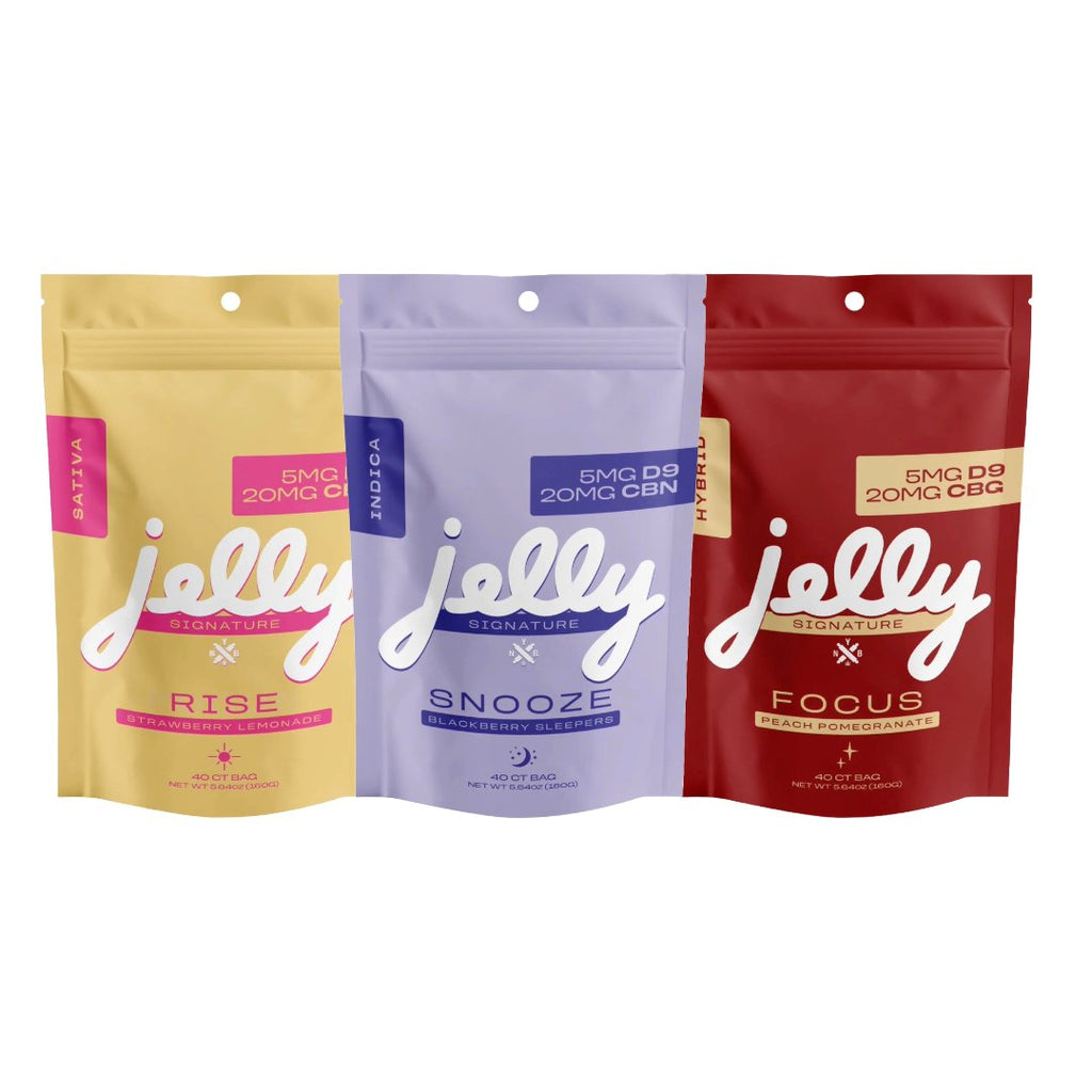 Jelly Signature D9 + CBD Gummies - 40ct Bag