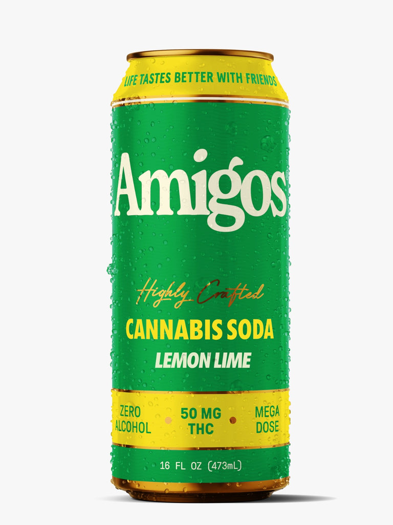 Amigos Highly Crafted Cannabis Lemon Lime Soda - 4pk